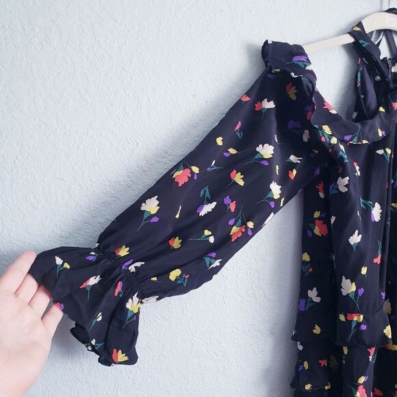 Anthropologie Shoshanna Misael Floral Silk Halter Blouse - Picture 4 of 8